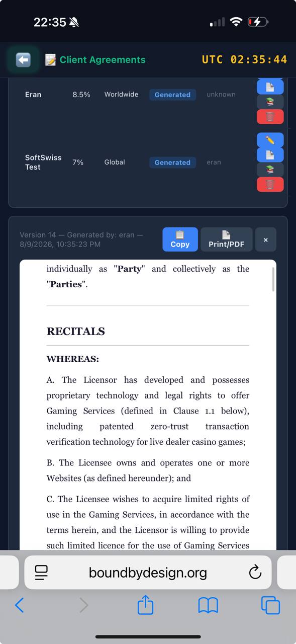 Agreement Generator